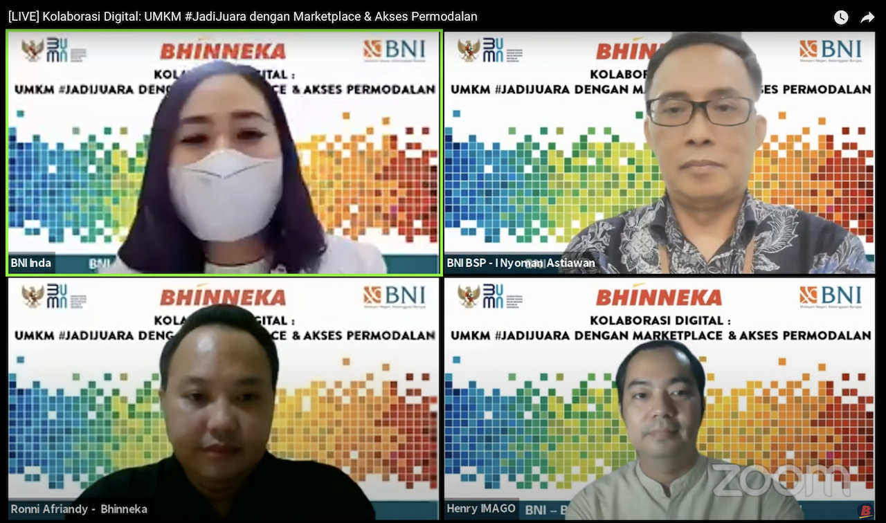 Webinar KUR BNI Bhinneka