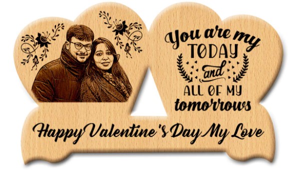 frame foto kayu valentine