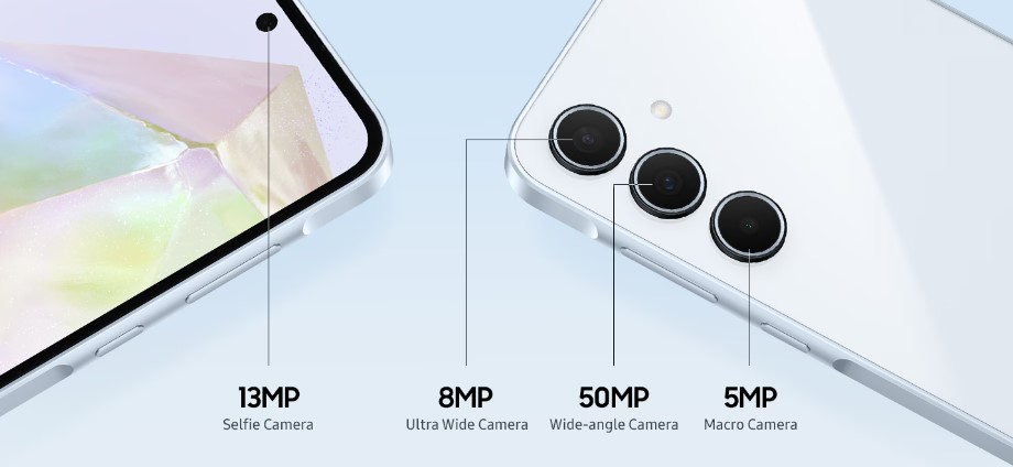 Spesifikasi kamera depan dan belakang Galaxy A35 Spesifikasi kamera depan dan belakang Galaxy A35